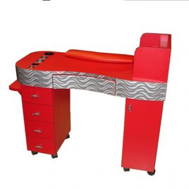 Red Manicuring Table